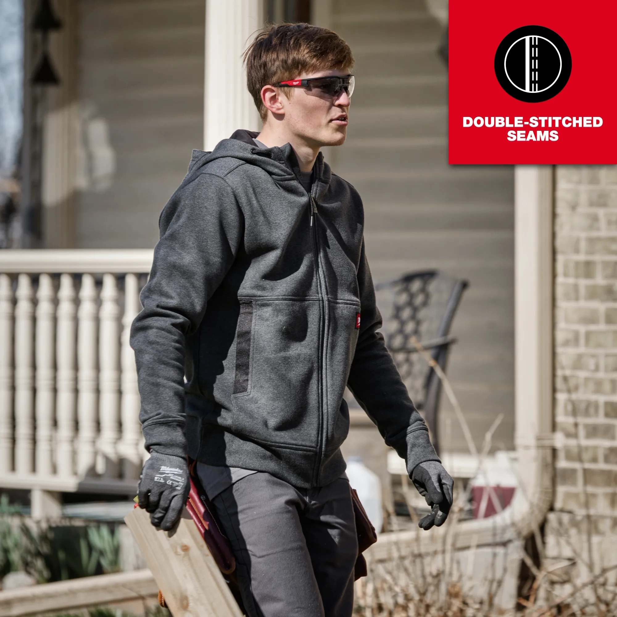 Sudadera con capucha con cremallera completa GRIDIRON™